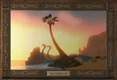 Les docks au coucher du soleil Claim Tableau   0SP 0