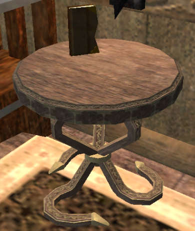 Table d'extr&eacute;mit&eacute; orn&eacute;e Tier 4 Table   35SP 34