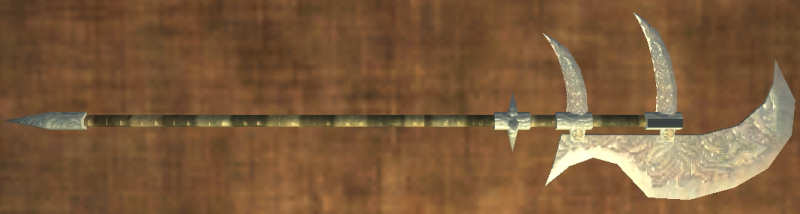 La l&eacute;gendaire Hallebarde en cuivre brillant Qu�te Troph&eacute;e   0SP 0