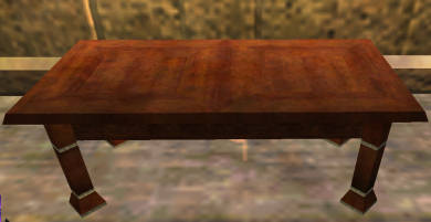 Petite table en c&egrave;dre brun Tier 5 Table  bois de c&egrave;dre 500SP 47