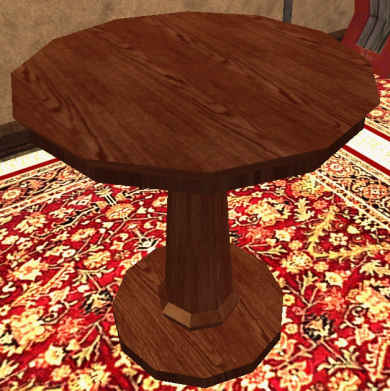 Table ronde orn&eacute;e en boidefer Tier 6 Table  bois de fer 700SP 56