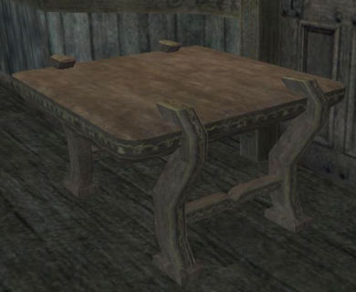 Petite table orn&eacute;e en fr&ecirc;ne Tier 3 Table   30SP 21