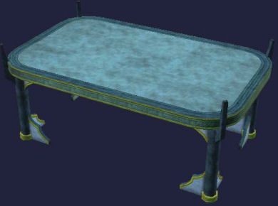 Table orn&eacute;e en ferrite Tier 8 Table   125SP 70