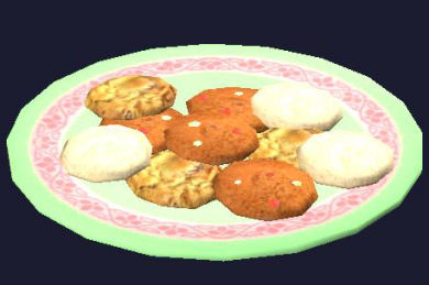 Une assiette de biscuits aux p&eacute;pites de Blancmanteau Event Frostfell Frostfell  0SP 0