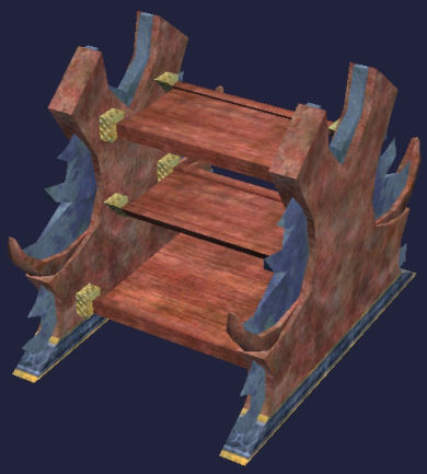 Pr&eacute;sentoir en acajou Tier 8 Rangement  acajou 1100SP 72